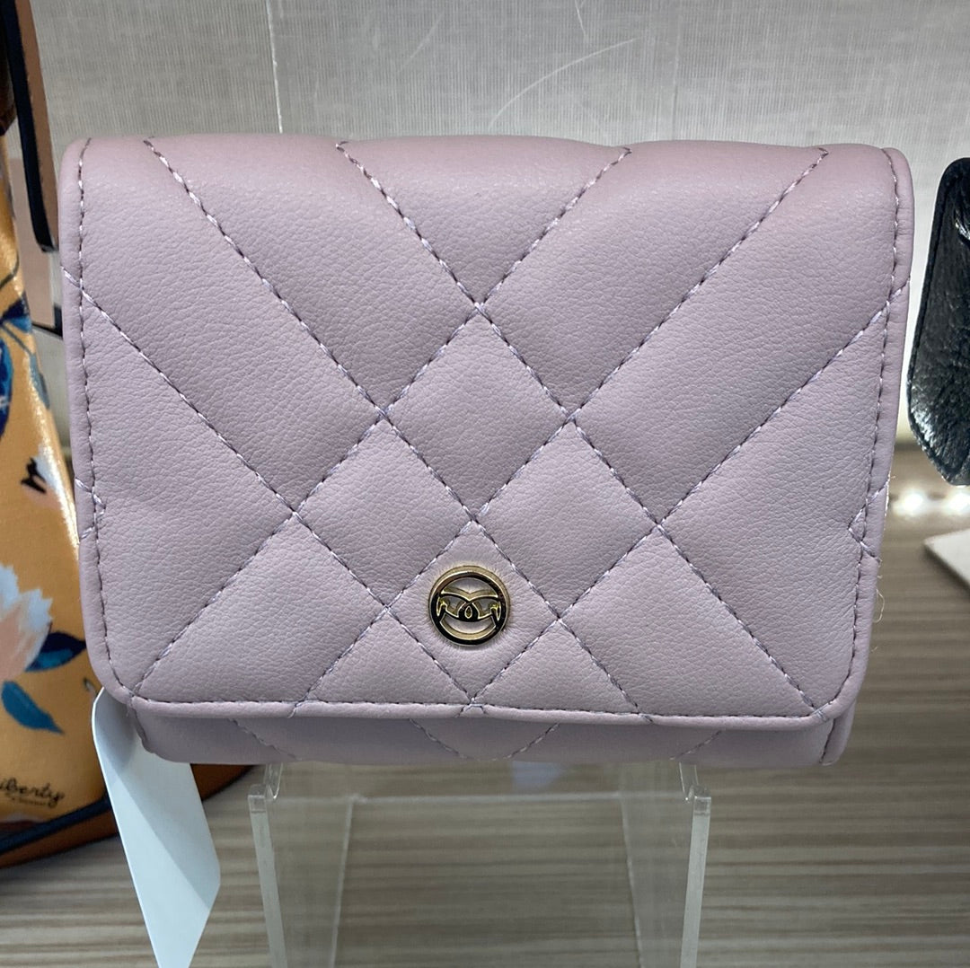 LIBERTY - 20G1116 FIORI 12 CM QUILTED FLAPOVER PURSE - PINK