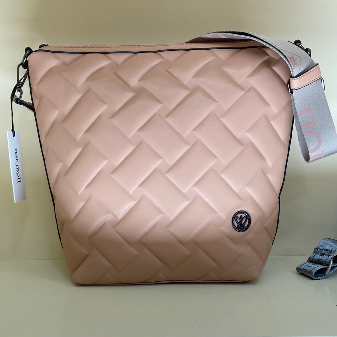PEPE MOLL - 43008 GILLIAN-BIG SHOULDER BAG - BEIGE
