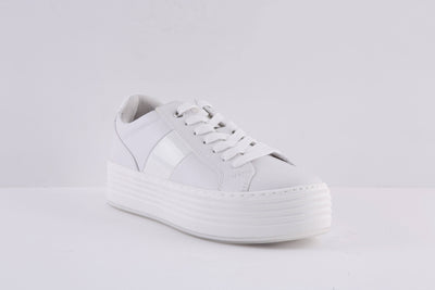 MARCO TOZZI - 23712-197 CHUNKY LACED FASHION TRAINER - WHITE