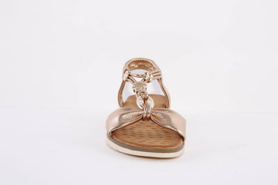 HEAVENLY FEET - MIAMI FLAT FASHION SANDAL - ROSE GOLD