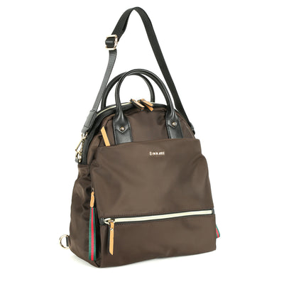 BINNARI - 19000 VINAROZ LARGE OVAL PLAIN BACKPACK - KHAKI