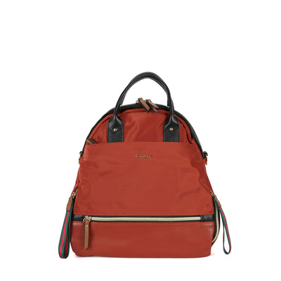 BINNARI - 19000 VINAROZ LARGE OVAL PLAIN BACKPACK - RED