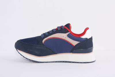 US POLO - FEY005 LACED FASHION TRAINER - NAVY MIX