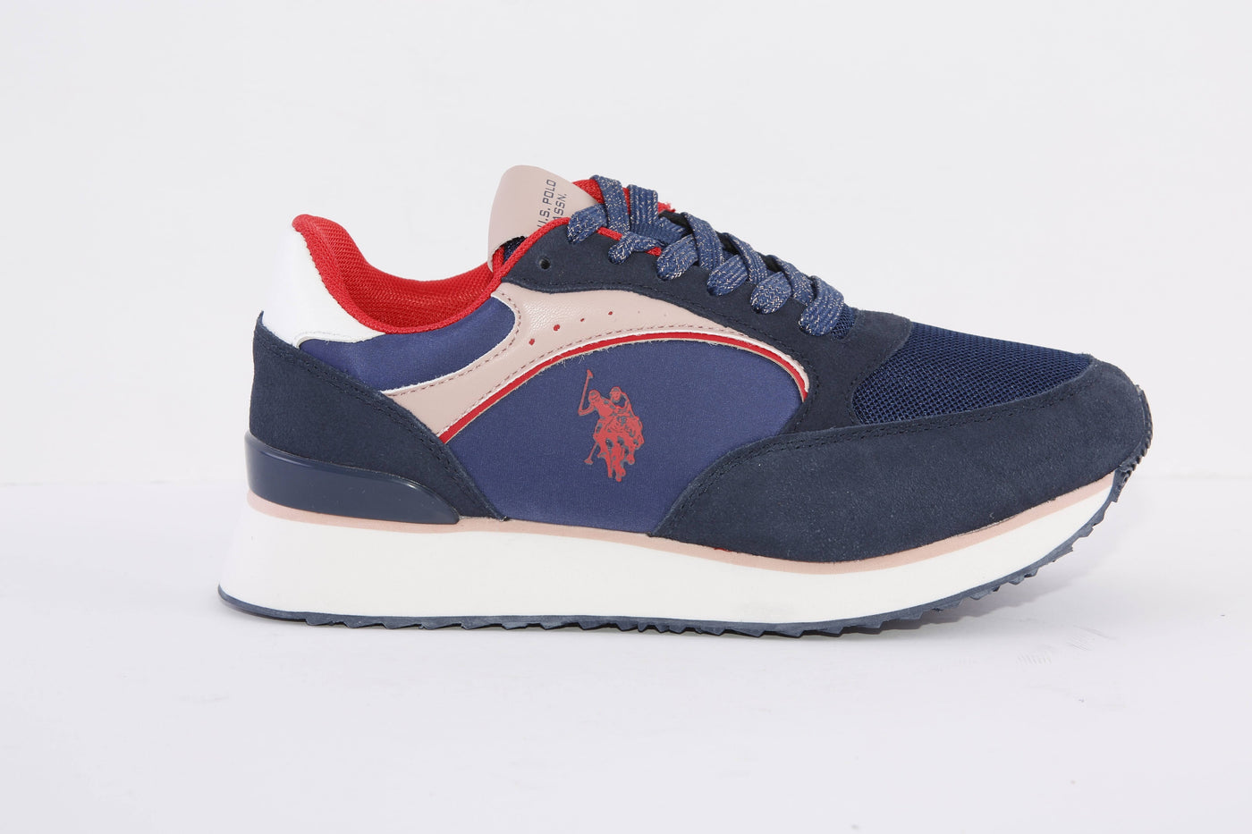 US POLO - FEY005 LACED FASHION TRAINER - NAVY MIX