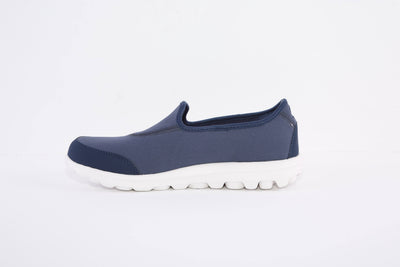 SKECHERS- 124464 GO WALK CLASSIC-IDEAL SUNSET SLIP-ON CANVAS TRAINE - NAVY