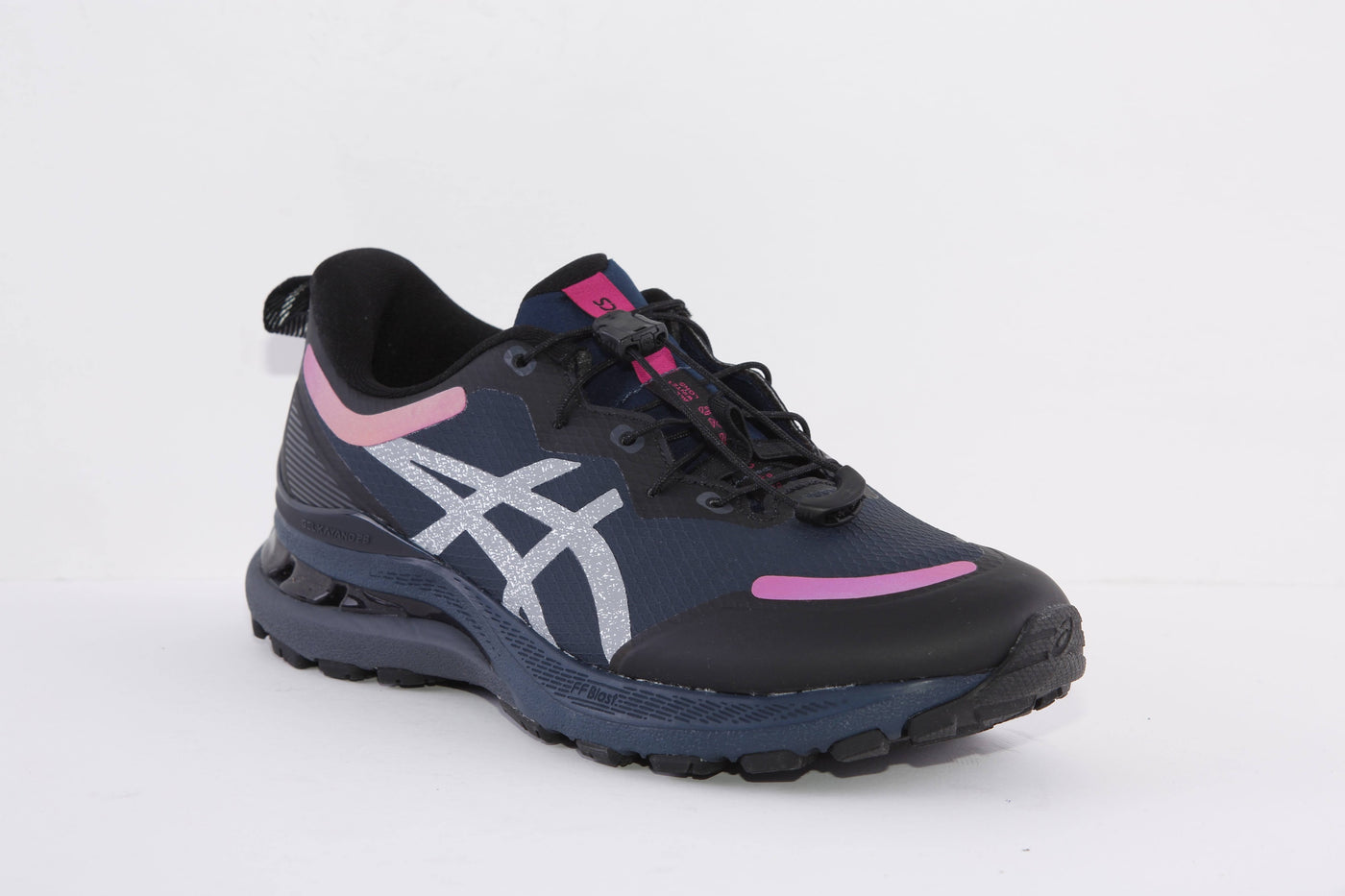 ASICS - 1012B155 400 GEL KAYANO 28-WATER REPELLANT LACED TRAINER - NAVY/PINK