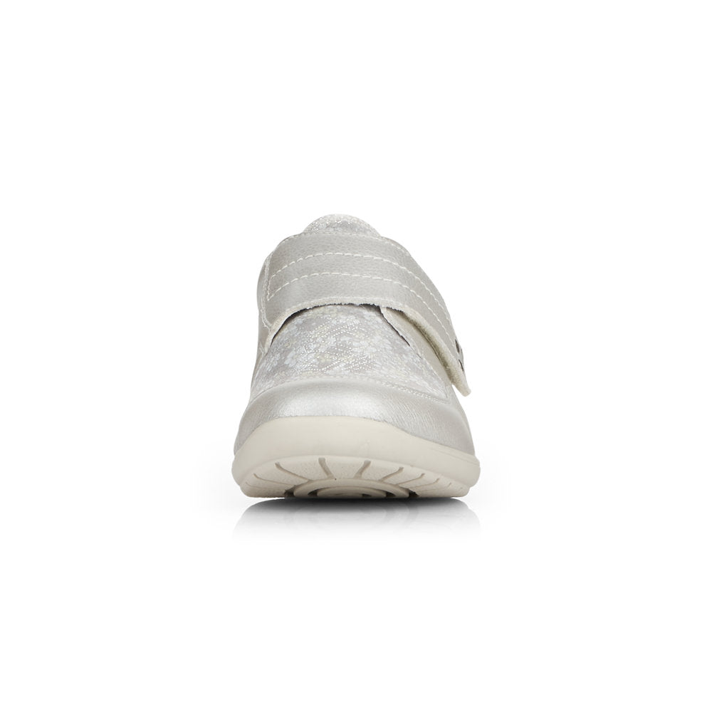 VELCRO COMFORT SHOE - SILVER