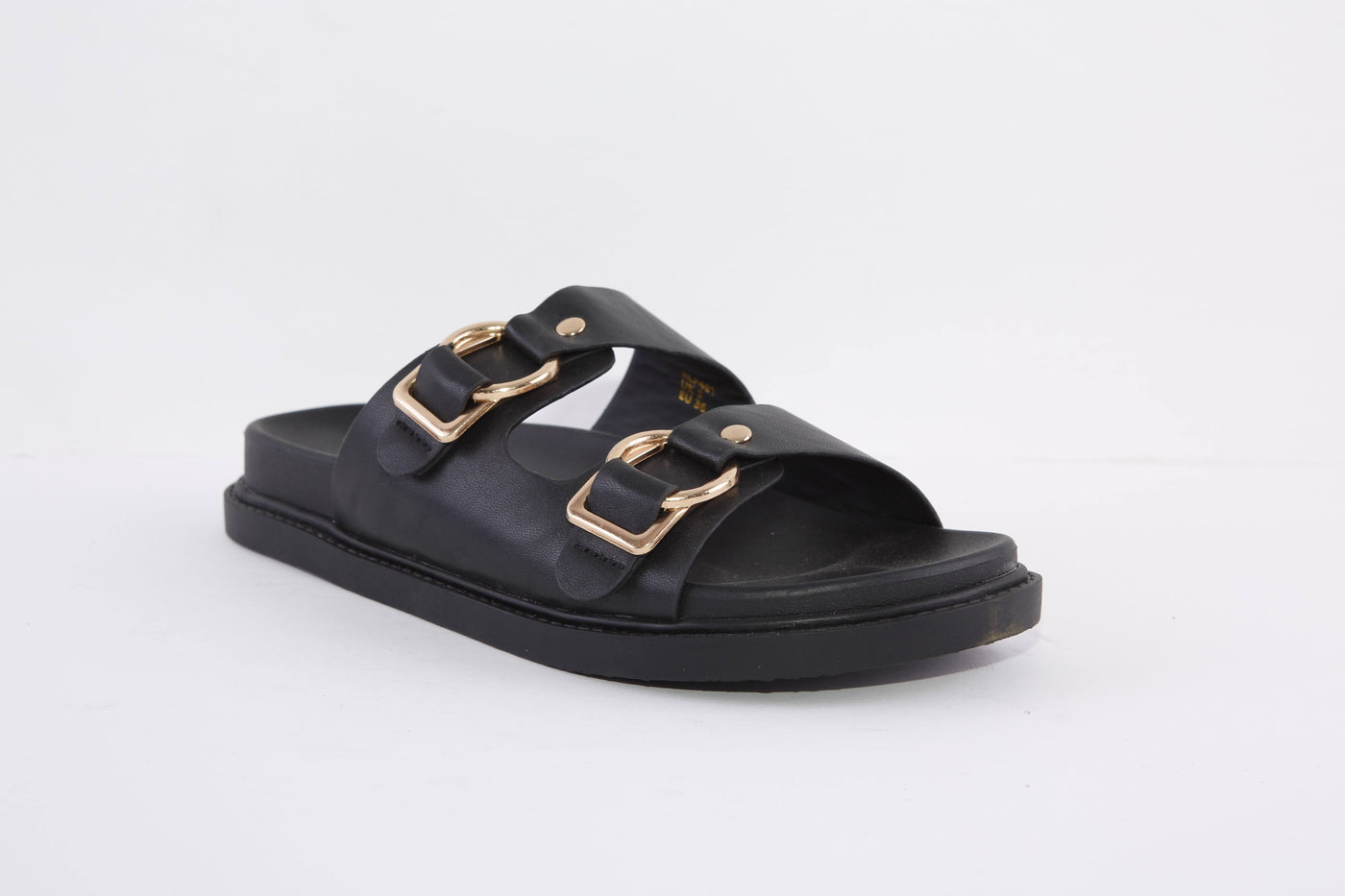 LOTUS - RAVEL LAKEN DOUBLE STRAP FASHION MULE - BLACK