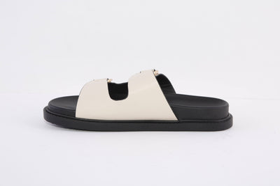LOTUS - RAVEL LAKEN DOUBLE STRAP FASHION MULE - CREAM