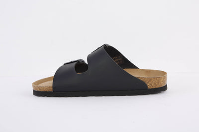 ROHDE - 5631 90 FLAT 2 BUCKLE COMFORT MULE - BLACK