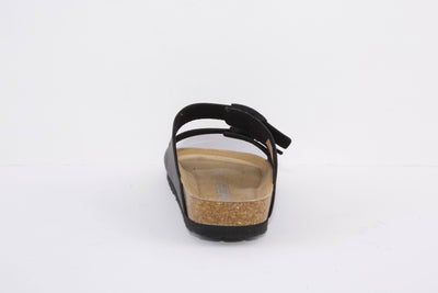 ROHDE - 5631 90 FLAT 2 BUCKLE COMFORT MULE - BLACK