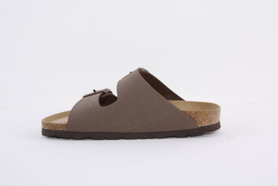 ROHDE - 5631 72 FLAT 2 BUCKLE COMFORT MULE - BROWN