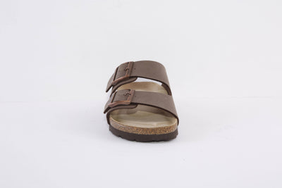 ROHDE - 5631 72 FLAT 2 BUCKLE COMFORT MULE - BROWN