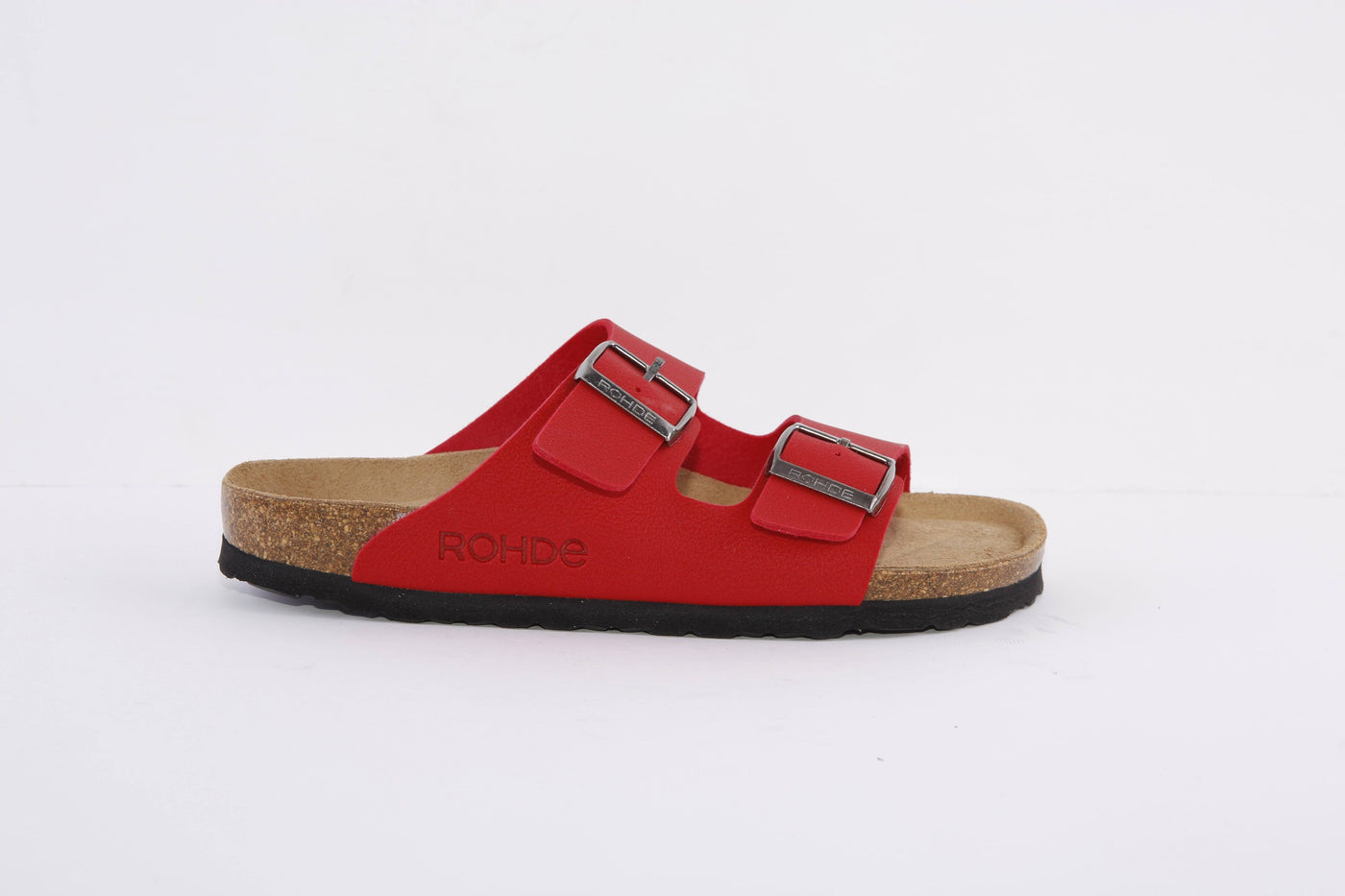ROHDE - 5631 41 FLAT 2 BUCKLE COMFORT MULE - RED