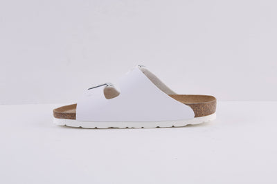 ROHDE - 5631 00 FLAT 2 BUCKLE COMFORT MULE - WHITE