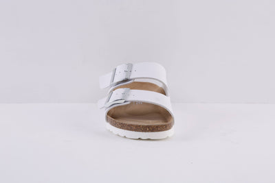 ROHDE - 5631 00 FLAT 2 BUCKLE COMFORT MULE - WHITE