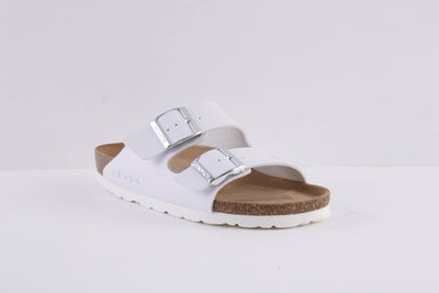ROHDE - 5631 00 FLAT 2 BUCKLE COMFORT MULE - WHITE