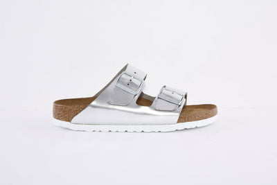 BIRKENSTOCK - 1005961 ARIZONA DOUBLE STRAP MULE - SILVER