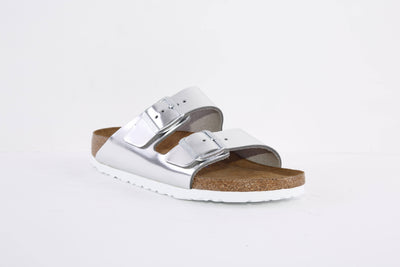 BIRKENSTOCK - 1005961 ARIZONA DOUBLE STRAP MULE - SILVER