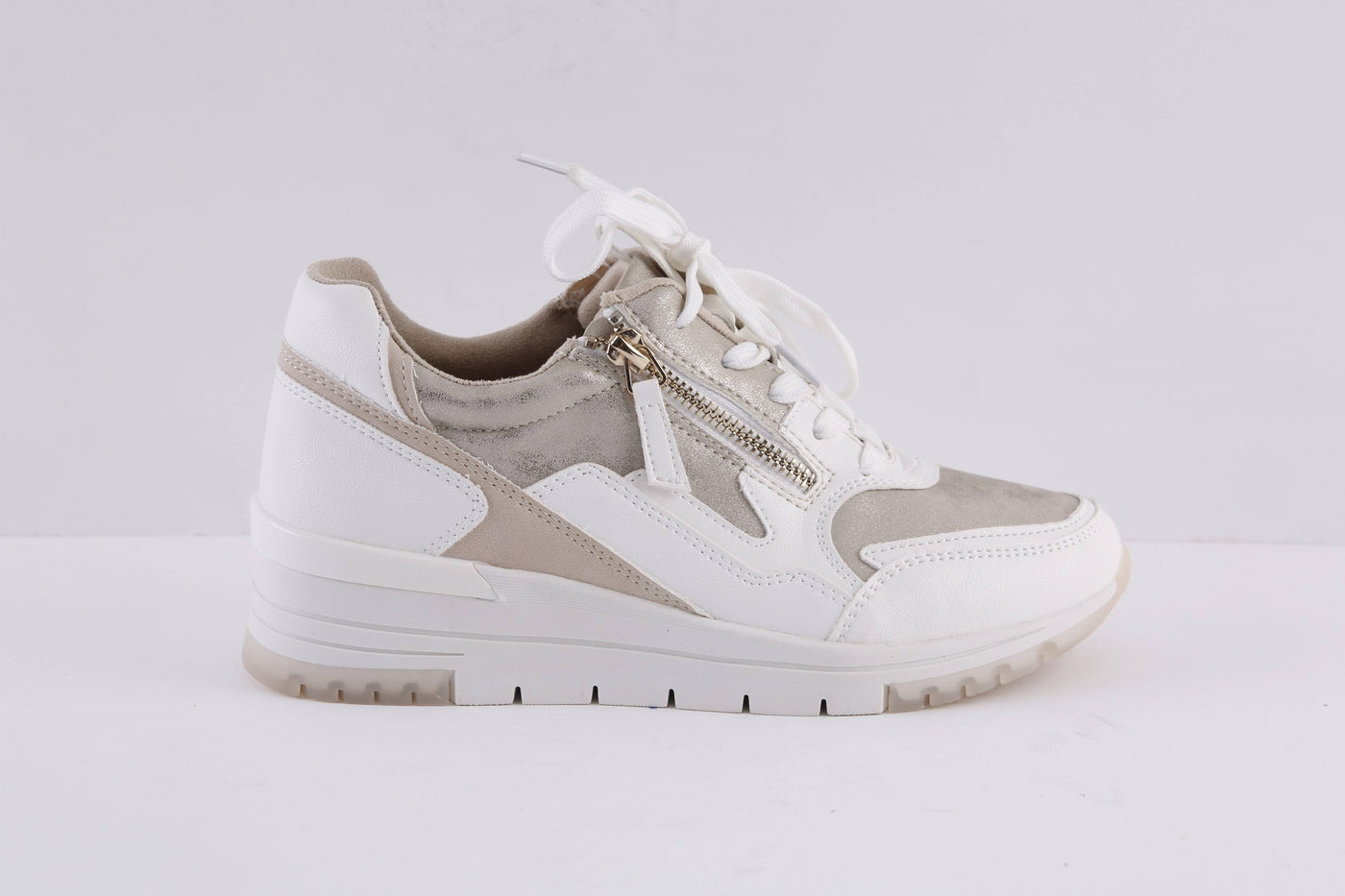 SPROX - 559850 LACED SHOE - WHITE/GOLD