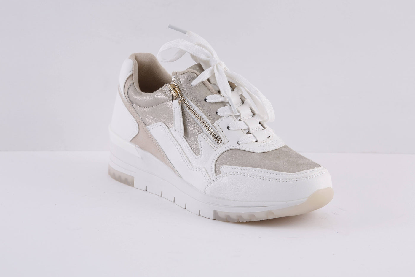 SPROX - 559850 LACED SHOE - WHITE/GOLD
