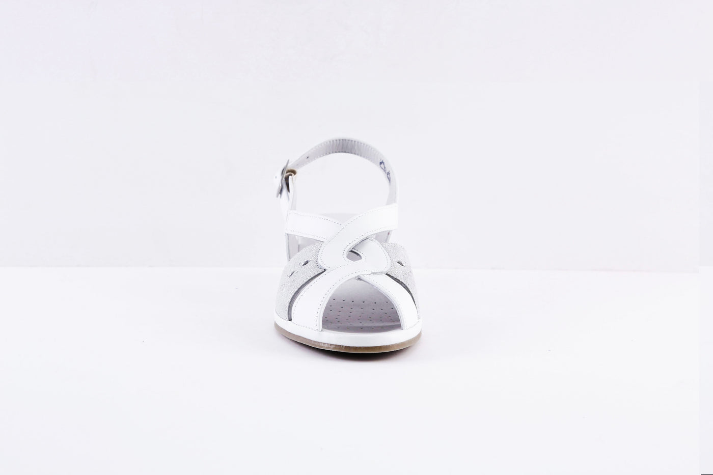 SUAVE- 6017 00 CAPRI- LOW WEDGE SANDAL - WHITE