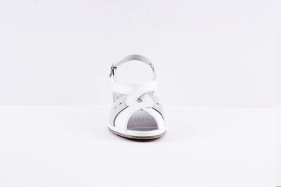 SUAVE- 6017 00 CAPRI- LOW WEDGE SANDAL - WHITE