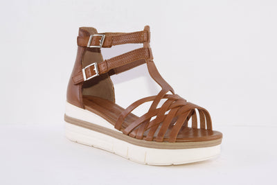 TAMARIS - 28241-305 WEDGE FASHION SANDAL - TAN