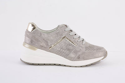 TOPWAY - B833244 WEDGE LACED SHOE - GOLD