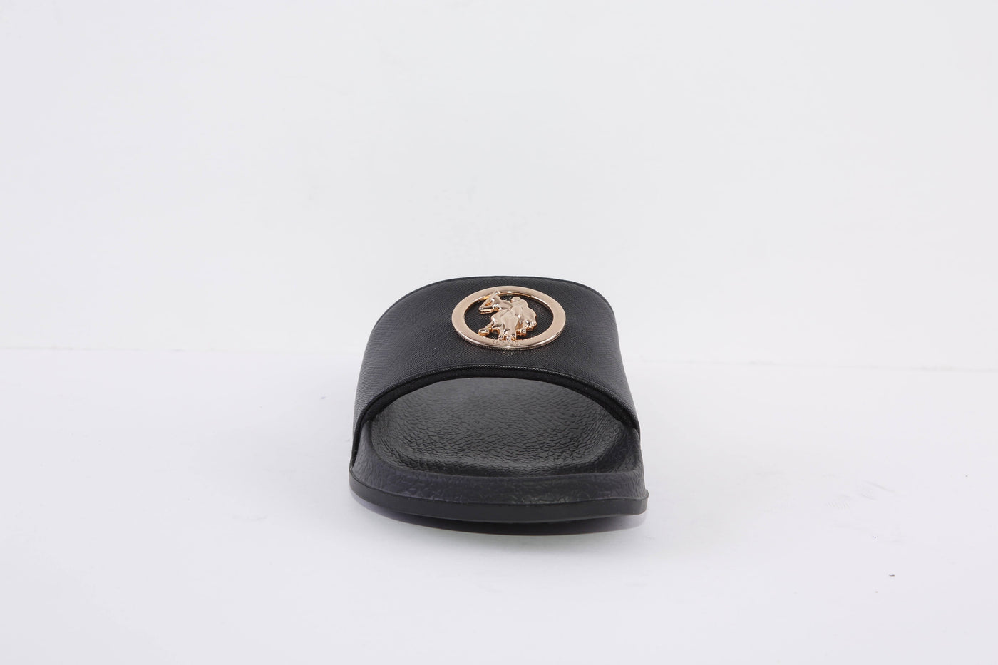 US POLO ASSN - IVY001 FLAT FASHION MULE - BLACK