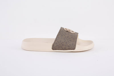 US POLO ASSN - IVY001 FLAT FASHION MULE - BROWN