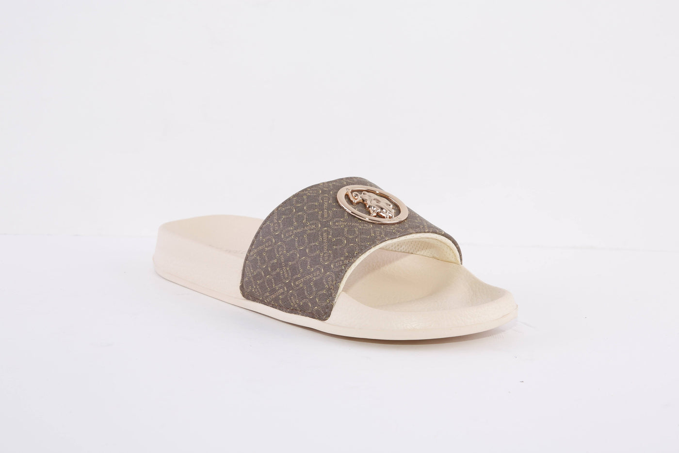 US POLO ASSN - IVY001 FLAT FASHION MULE - BROWN