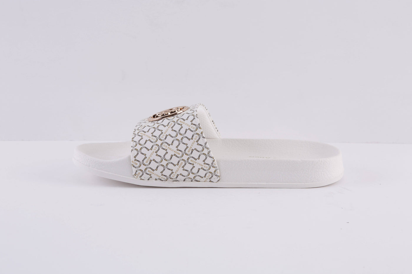 US POLO ASSN - IVY001 FLAT FASHION MULE - WHITE