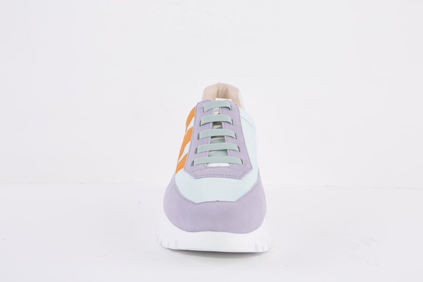WONDERS - A-2422 LACED WEDGE FASHION TRAINER - PURPLE MULTI