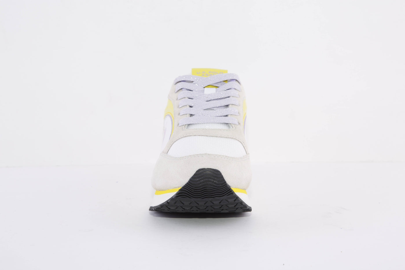 US POLO - FEY005 LACED FASHION TRAINER - GREY/YELLOW